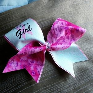 Breast Cancer Awareness Cheer bow